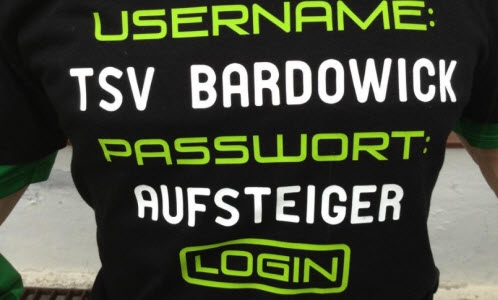 Aufsteiger-T-Shirts des TSV Bardowick